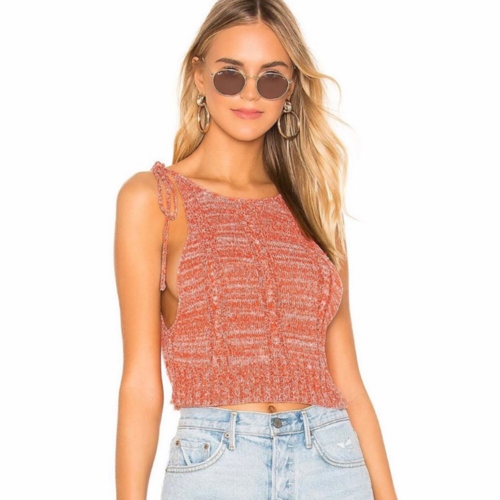 FREE PEOPLE Bombshell Knit Crop Top Size Small NWT
